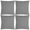 Throw Pillows 4 pcs Gray 19.7"x19.7" Fabric