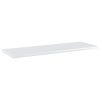 Bookshelf Boards 8 pcs High Gloss White 23.6"x7.9"x0.6" Engineered Wood