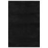 Washable Rug Soft Shaggy Black 63"x90.6" Anti Slip
