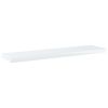 Bookshelf Boards 4 pcs High Gloss White 15.7"x3.9"x0.6" Engineered Wood