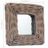 Mirrors 3 pcs 5.9"x5.9" Wicker