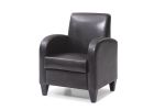 Mid Century Modern Accent Chair with Arm Faux Leather Club Chair