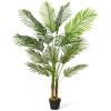 Indoor Outdoor Decorative Accessories Artificial Areca Palm Decorative Silk Tree